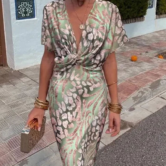 V-neck Spring Dress