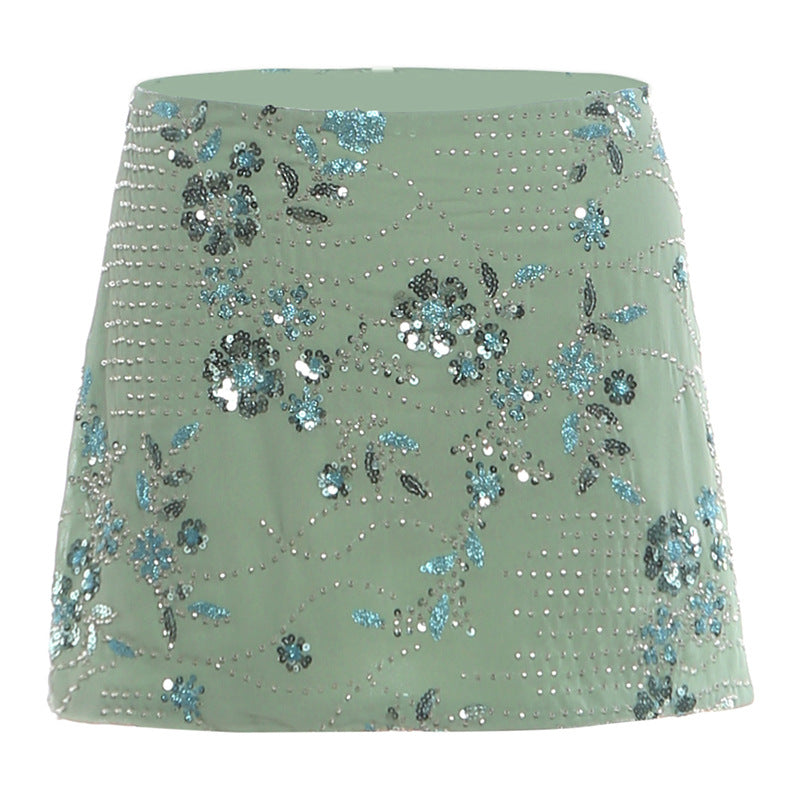 Floral Sleeveless Top and Skirt Set