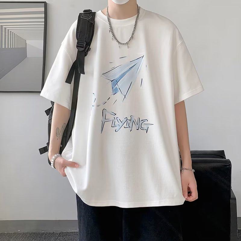 Loose Fit Short Sleeve T-Shirt with Graphic Print