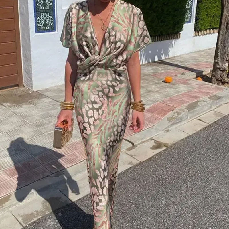 V-neck Spring Dress