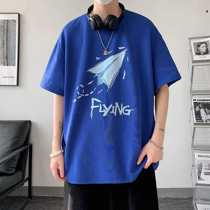 Loose Fit Short Sleeve T-Shirt with Graphic Print