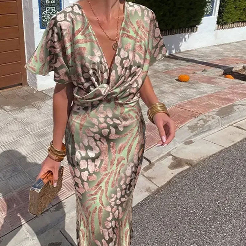 V-neck Spring Dress