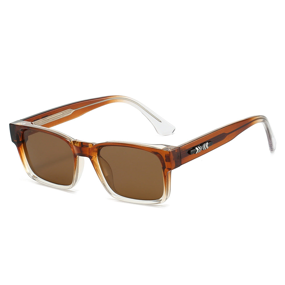 Retro Square Minimalist Polarized Sunglasses