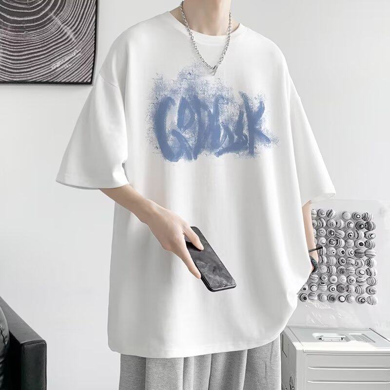 Loose Fit Short Sleeve T-Shirt with Graphic Print