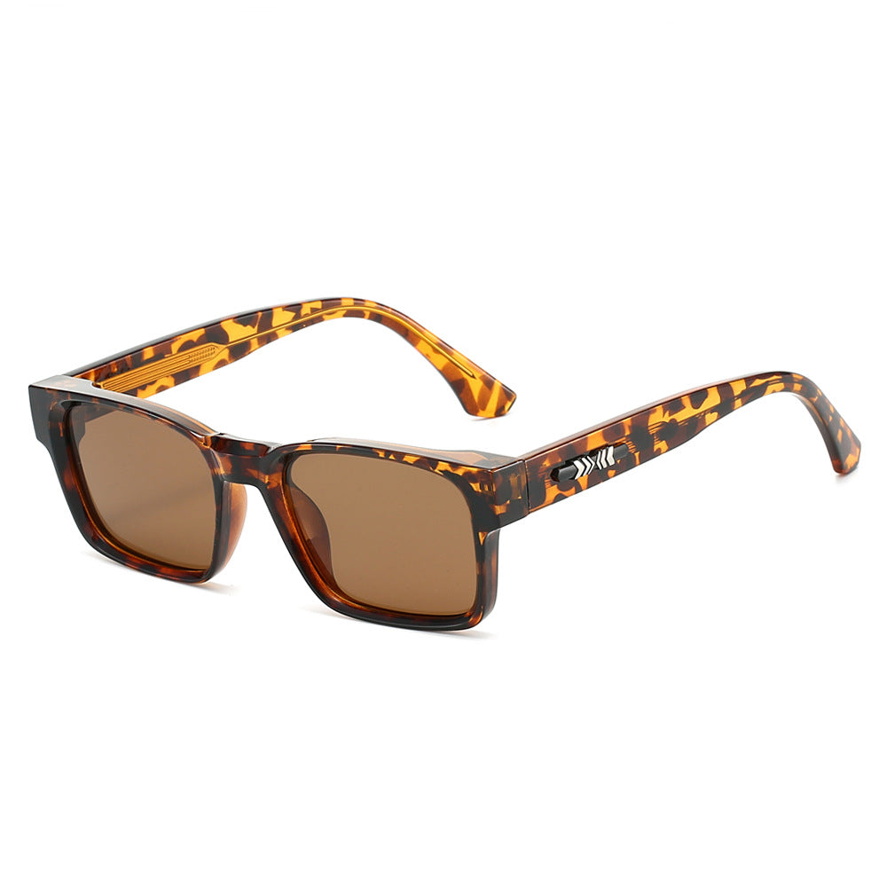 Retro Square Minimalist Polarized Sunglasses