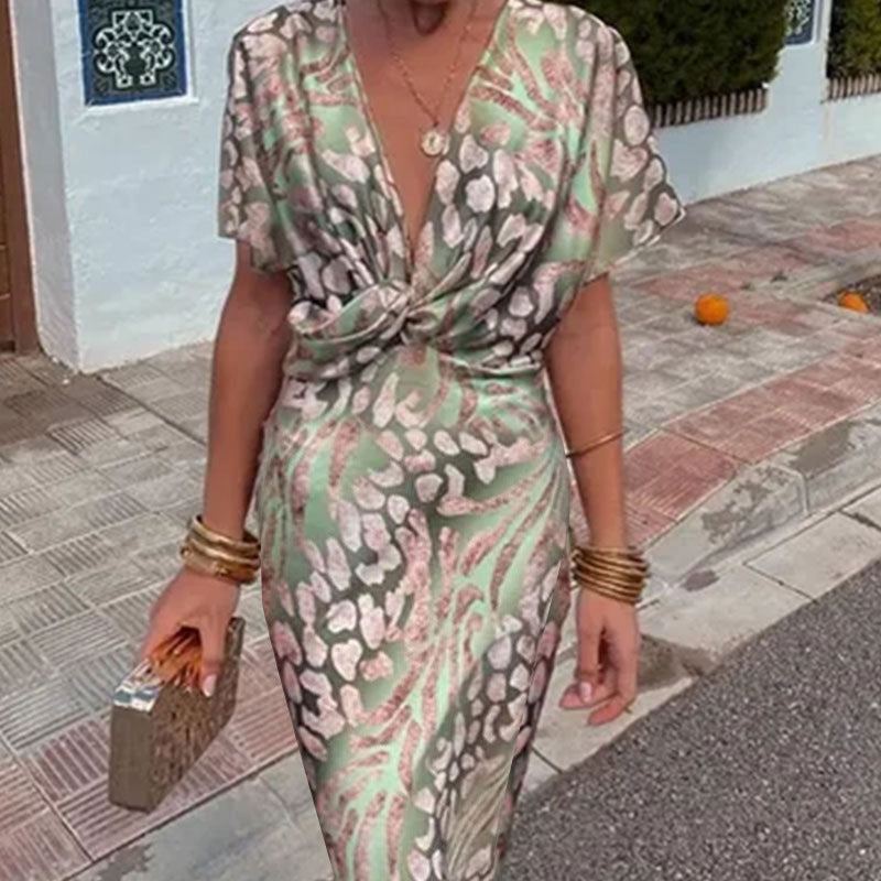 V-neck Spring Dress