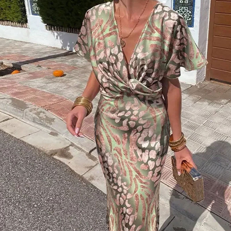 V-neck Spring Dress
